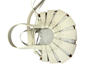 Bottega Veneta Leather Small Shell Two Way Crossbody and Tote Bag