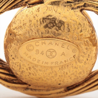 Chanel Faux Pearl Trim 24K Gold Plated Bangle Cuff Bracelet Vintage 90s AW94 RARE