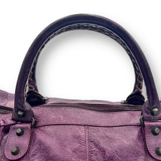 Balenciaga Duffle Travel Jumbo Moto City Bag w Mirror