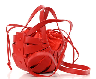 Bottega Veneta Leather Small Shell Two Way Crossbody and Tote Bag