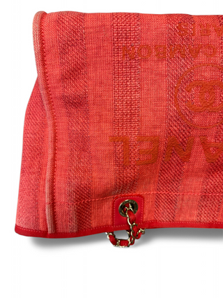 Chanel Mixed Fibers Striped Small Deauville Shoulder Bag