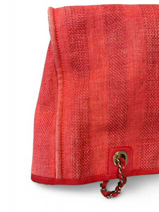 Chanel Mixed Fibers Striped Small Deauville Shoulder Bag