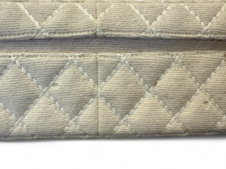 Chanel Beige Wool Wild Stitch Vanity Vintage Y2K Era Bag
