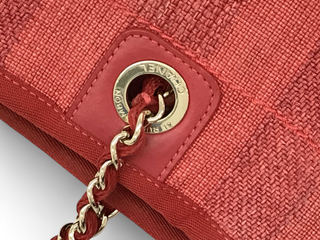 Chanel Mixed Fibers Striped Small Deauville Shoulder Bag