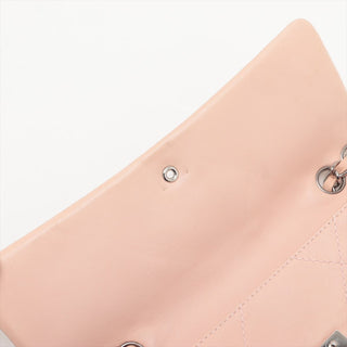 Chanel Vintage Y2K Era Large CC Lambskin Leather Wild Stitch Pink Flap Bag