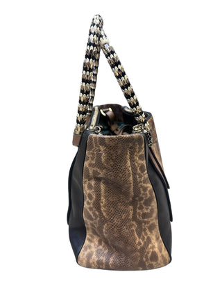 Bvlgari Serpenti Snake and Nappa Leather Two Way Crossbody Bag