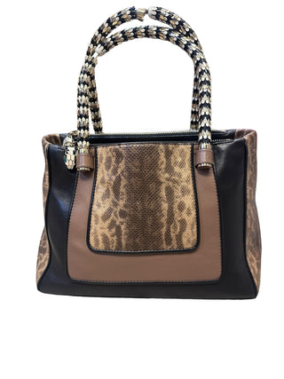 Bvlgari Serpenti Snake and Nappa Leather Two Way Crossbody Bag