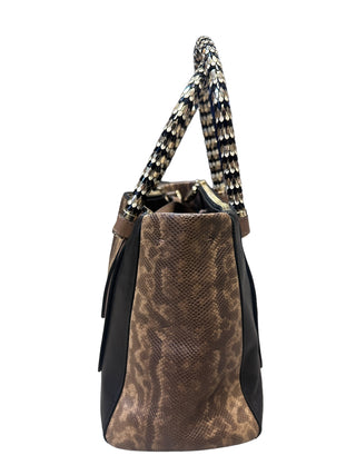 Bvlgari Serpenti Snake and Nappa Leather Two Way Crossbody Bag