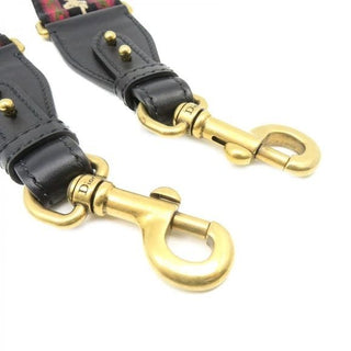 Christian Dior J’aDior Studded Canvas and Leather Shoulder Guitar Strap