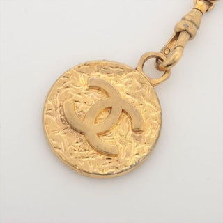 Chanel Vintage Chain Belt Necklace 24K Gold Plated Hardware 80s Medallion
