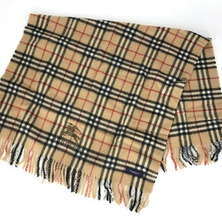 Burberry Jumbo Nova Check Wool Scarf NEW Vintage w Box