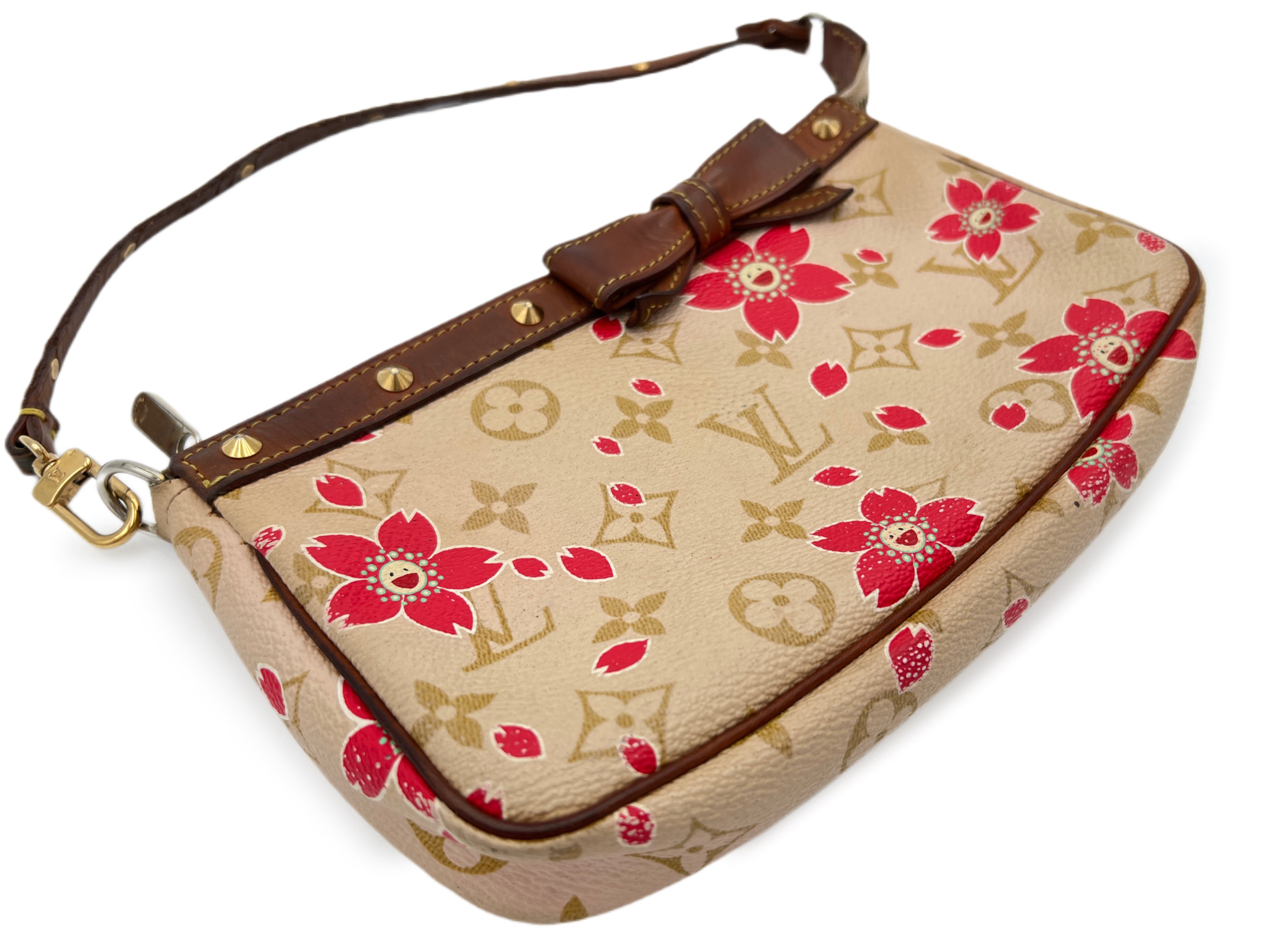 Louis Vuitton x Takashi Murakami Cherry Blossom Pochette Accessories -  Brown Shoulder Bags, Handbags - LOU758751