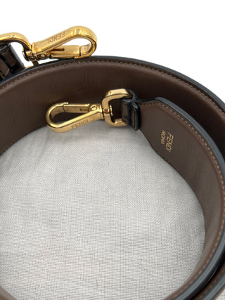 Fendi FF Leather Zucca Bag Strap