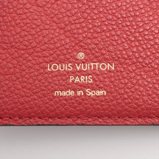 Louis Vuitton Pallas Compact Wallet Monogram Canvas Cherry Leather