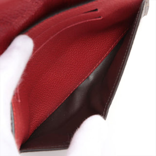 Louis Vuitton Pallas Compact Wallet Monogram Canvas Cherry Leather