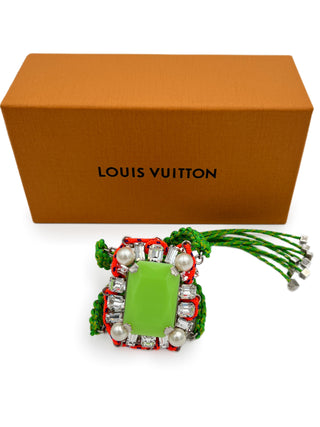 Louis Vuitton Neon Green Crystal Sport Bracelet