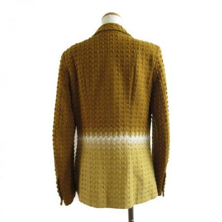 Missoni Chrochet Knit Woven Blazer Size 42 Ombre Orange Label Main Line Italy