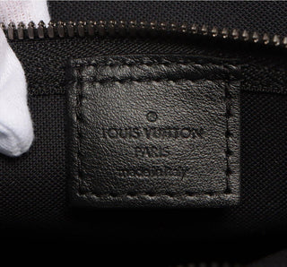 LOUIS VUITTON Coated Canvas and Leather Trim Shoulder Bags Jumbo Cabas Eclipse Shoulder Travel Bag
