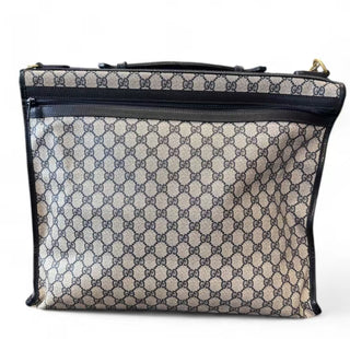 Gucci Travel Bag Vintage 70s Supreme Coated Canvas and Leather
