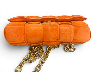 Bottega Veneta Cassette Woven Quilted Suede Crossbody (Copy)