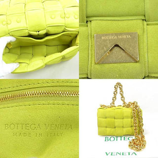 Bottega Veneta Cassette Woven Quilted Suede Crossbody