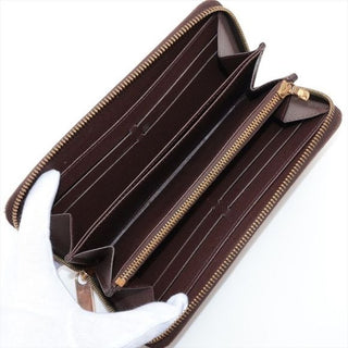 Louis Vuitton Zip Around Damier Ebene Wallet with Box