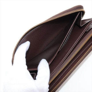 Louis Vuitton Zip Around Damier Ebene Wallet with Box