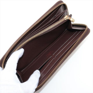 Louis Vuitton Zip Around Damier Ebene Wallet with Box