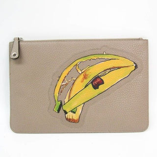 Fendi Leather Banana Envelope Clutch w Card SA Rank