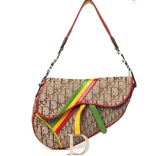 Christian Dior Rasta Saddle Bag Diorissimo Trotter AW2004 Runway Galliano Era