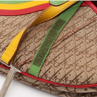Christian Dior Rasta Saddle Bag Diorissimo Trotter AW2004 Runway Galliano Era
