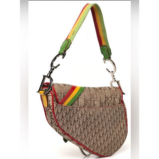 Christian Dior Rasta Saddle Bag Diorissimo Trotter AW2004 Runway Galliano Era