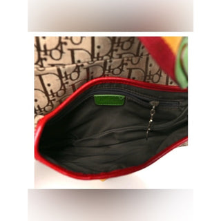 Christian Dior Rasta Saddle Bag Diorissimo Trotter AW2004 Runway Galliano Era