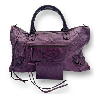 Balenciaga Duffle Travel Jumbo Moto City Bag w Mirror