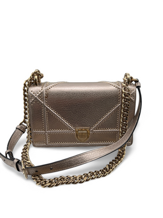 Christian Dior Diorama Flap Bag Grained Calfskin Small