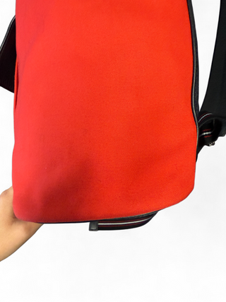 Christian Dior Leather and Canvas Bumblebee Leather Backpackn Rucksack