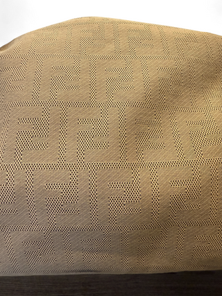 Fendi Duffle Travel Overnight Bag Carryon Compliant Beige Zucca Print Canvas