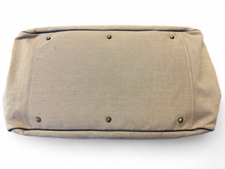 Fendi Duffle Travel Overnight Bag Carryon Compliant Beige Zucca Print Canvas