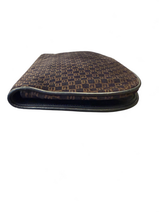 Gucci Blondie Blondy Clutch Vintage 70s Square G Suede and Leather bag