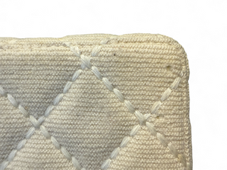 Chanel Beige Wool Wild Stitch Vanity Vintage Y2K Era Bag