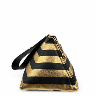 Chanel Métiers d'Art Kheops Pyramid Bag CC Gold and Black Calfskin Leather