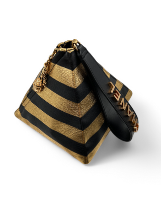 Chanel Métiers d'Art Kheops Pyramid Bag CC Gold and Black Calfskin Leather