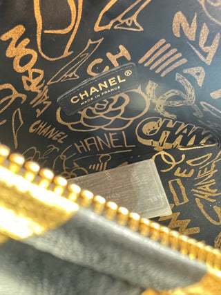 Chanel Métiers d'Art Kheops Pyramid Bag CC Gold and Black Calfskin Leather