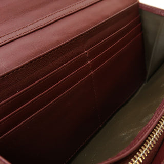 Christian Dior Lady Dior Patent Leather Long Cannage Quilted Wallet on Chain