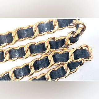 Chanel Jumbo Chain Belt Runway Medallion Necklace w Box Vintage 24K Gold Plated