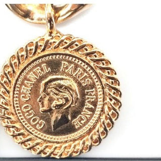 Chanel Jumbo Chain Belt Runway Medallion Necklace w Box Vintage 24K Gold Plated