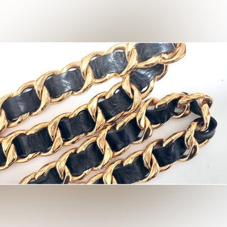 Chanel Jumbo Chain Belt Runway Medallion Necklace w Box Vintage 24K Gold Plated
