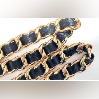 Chanel Jumbo Chain Belt Runway Medallion Necklace w Box Vintage 24K Gold Plated