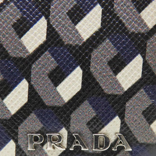 Prada Saffiano Large Leather Zip Around Travel Passport Jumbo Wallet