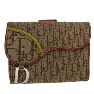 Dior Rasta Saddle Wallet Trotter Monogram Canvas and Leather Print Y2K Galliano